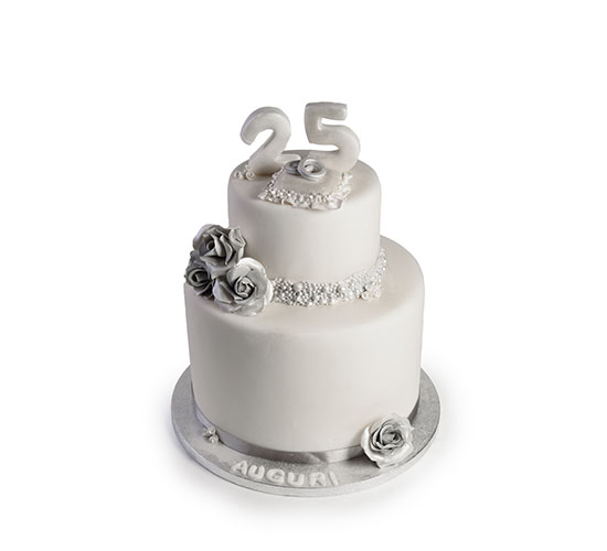 Cake topper 25 anni strass intagli torta anniversario matrimonio nozze argento 